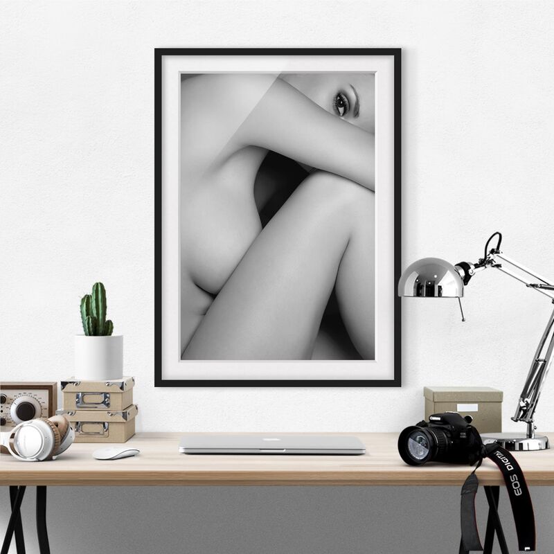 

Póster enmarcado - Side Nude Ii Dimensión LxA: 70cm x 50cm, Marco: Negro