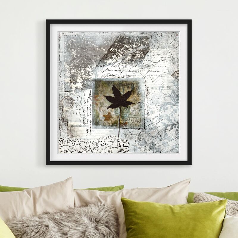 

Póster enmarcado - Silvery Memories Dimensión LxA: 30cm x 30cm, Marco: Negro