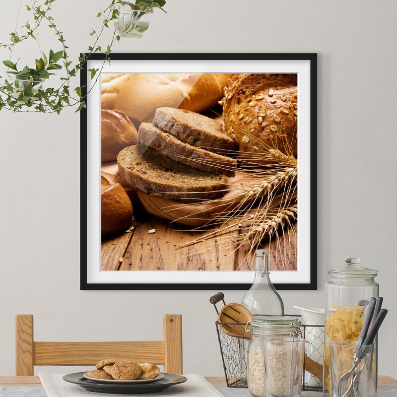 

Póster enmarcado - Snack Dimensión LxA: 30cm x 30cm, Marco: Negro