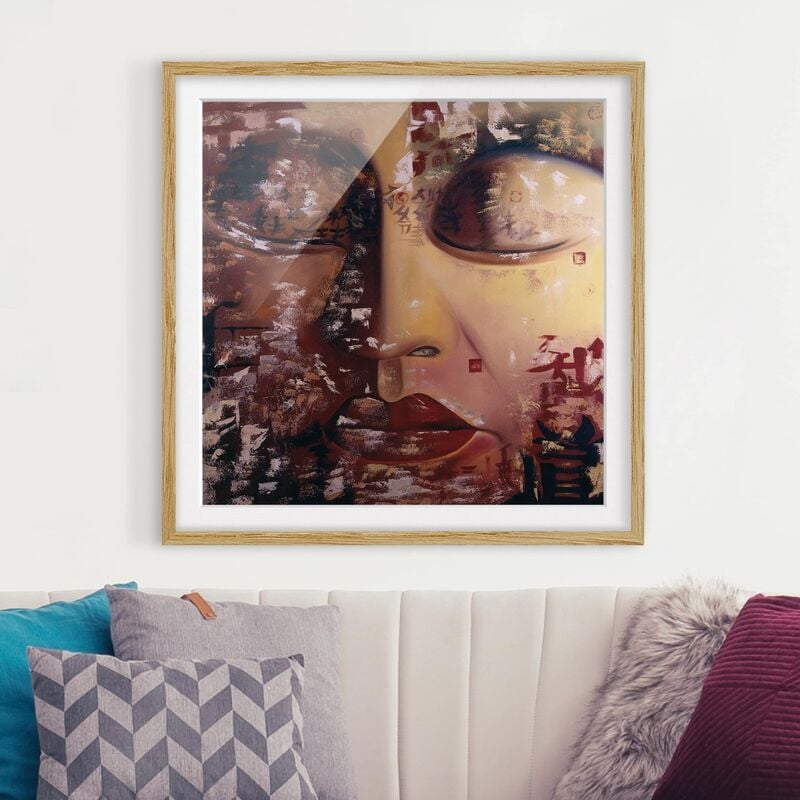 

Póster enmarcado - Spirit Of Buddha Dimensión LxA: 30cm x 30cm, Marco: Roble