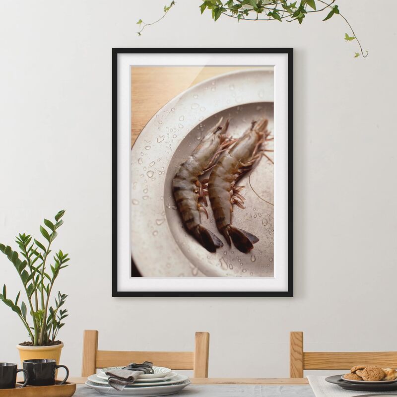 

Póster enmarcado - Splendid Prawns Dimensión LxA: 70cm x 50cm, Marco: Negro