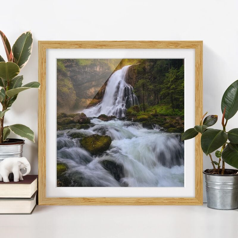 

Póster enmarcado - Spring Flood Dimensión LxA: 70cm x 70cm, Marco: Roble