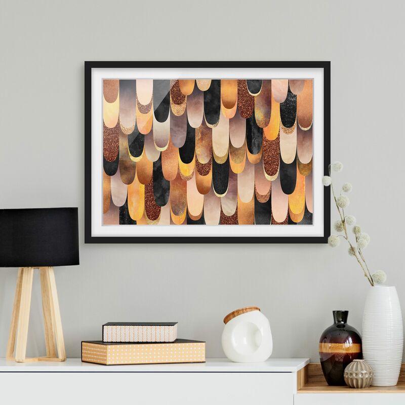 

Póster enmarcado - Springs bronzo nero Dimensión LxA: 70cm x 100cm, Marco: Negro