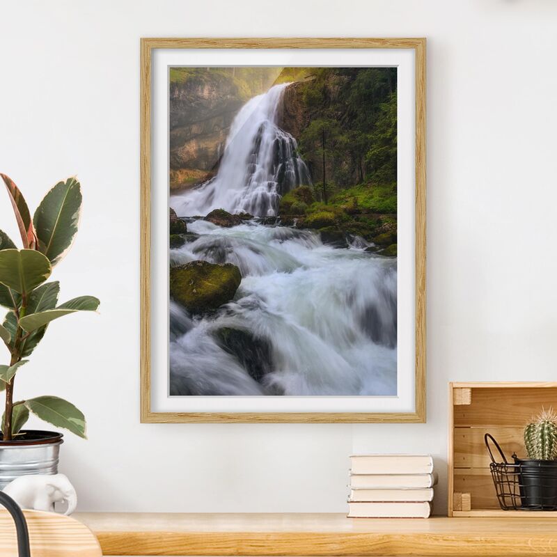 

Póster enmarcado - Spring Flood Dimensión LxA: 55cm x 40cm, Marco: Roble