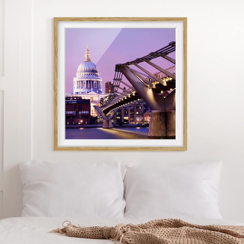 

Póster enmarcado - St. Pauls Dimensión LxA: 30cm x 30cm, Marco: Roble