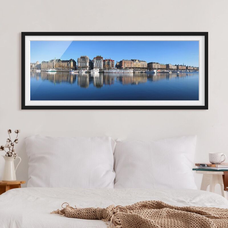 

Póster enmarcado - Stoccolma Dimensión LxA: 30cm x 75cm, Marco: Negro