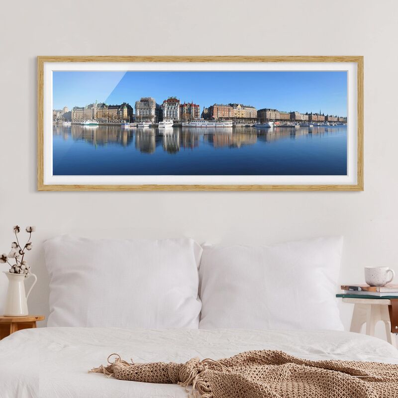 

Póster enmarcado - Stoccolma Dimensión LxA: 30cm x 75cm, Marco: Roble