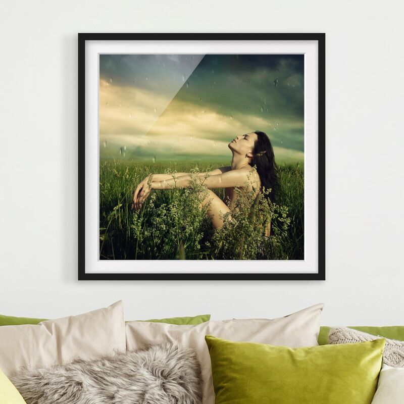 

Póster enmarcado - Summer Rain Dimensión LxA: 50cm x 50cm, Marco: Negro