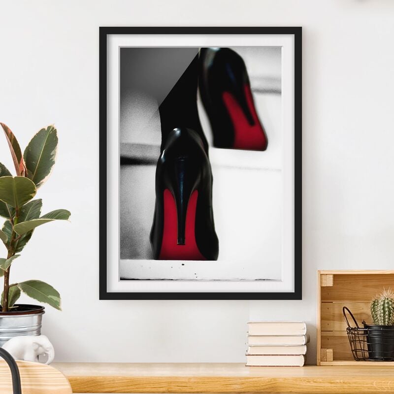 

Póster enmarcado - Tacchi alti in rosso Dimensión LxA: 40cm x 30cm, Marco: Negro