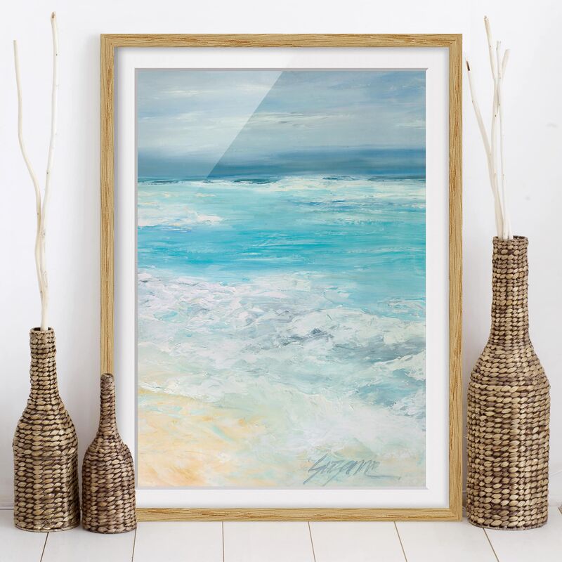 

Póster enmarcado - Tempesta Sul Mare Ii Dimensión LxA: 40cm x 30cm, Marco: Roble