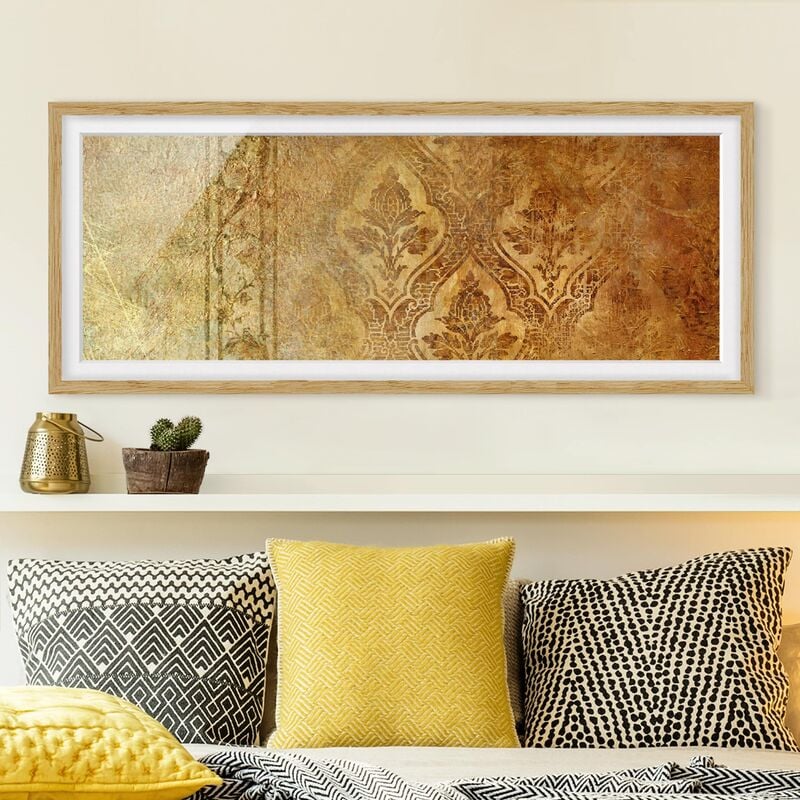 

Póster enmarcado - The 7 Virtues - Faith Dimensión LxA: 30cm x 75cm, Marco: Roble