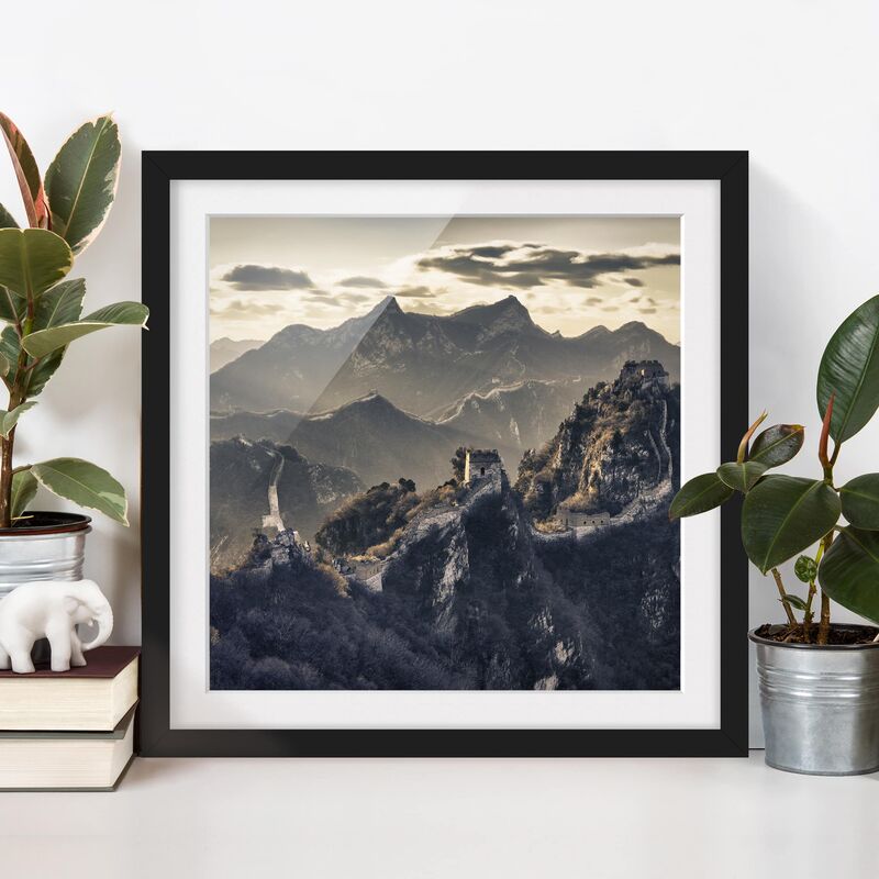 

Póster enmarcado - The Great Chinese Wall Dimensión LxA: 50cm x 50cm, Marco: Negro