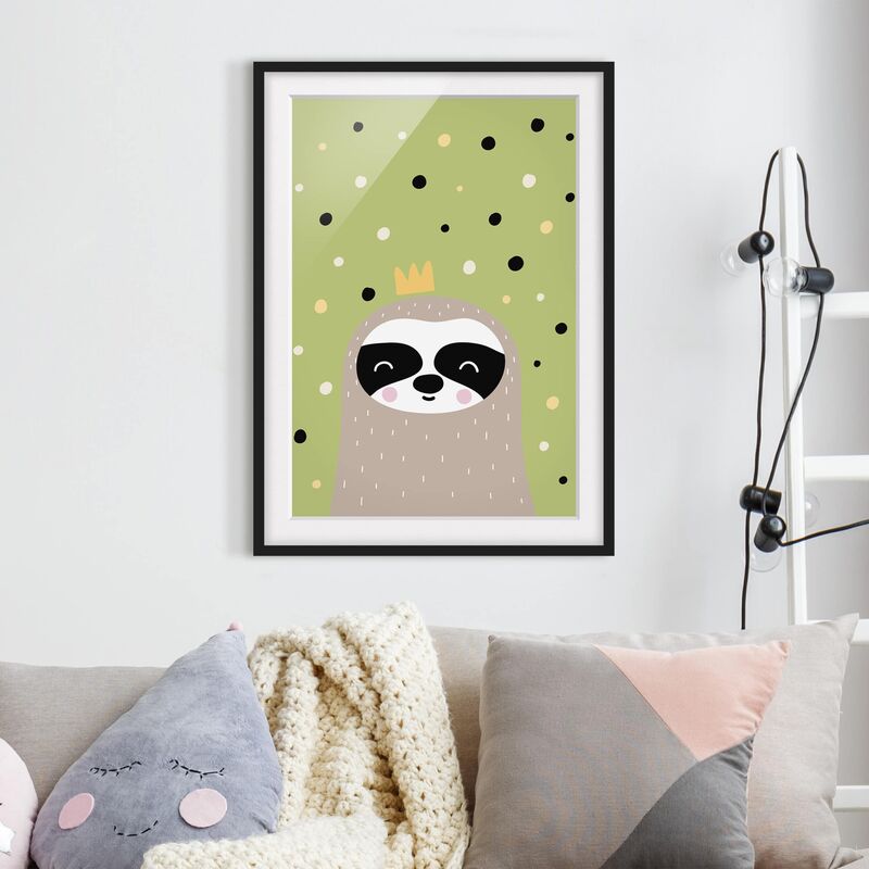 

Póster enmarcado - The Laziest Sloth Dimensión LxA: 70cm x 50cm, Marco: Negro