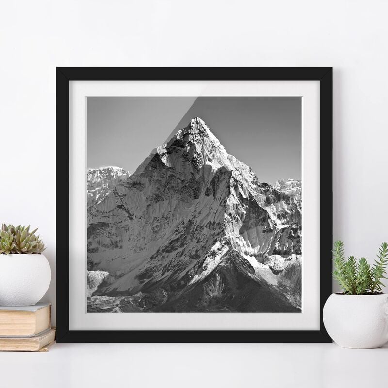 

Póster enmarcado - The Himalayas II Dimensión LxA: 70cm x 70cm, Marco: Negro