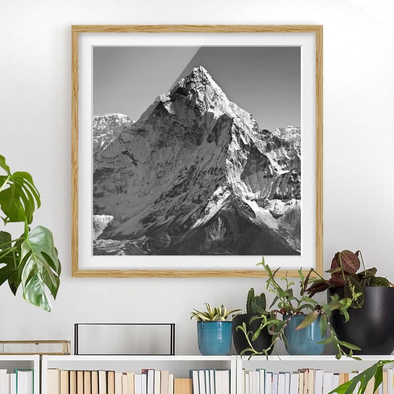 

Póster enmarcado - The Himalayas II Dimensión LxA: 70cm x 70cm, Marco: Roble