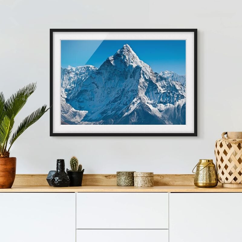 

Póster enmarcado - The Himalayas Dimensión LxA: 18cm x 24cm, Marco: Negro
