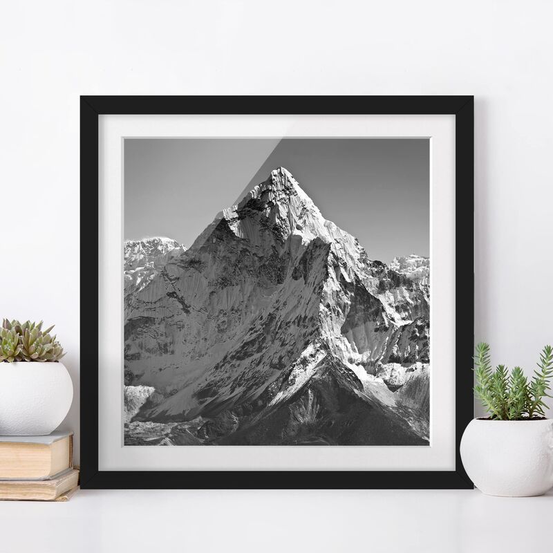 

Póster enmarcado - The Himalayas II Dimensión LxA: 30cm x 30cm, Marco: Negro