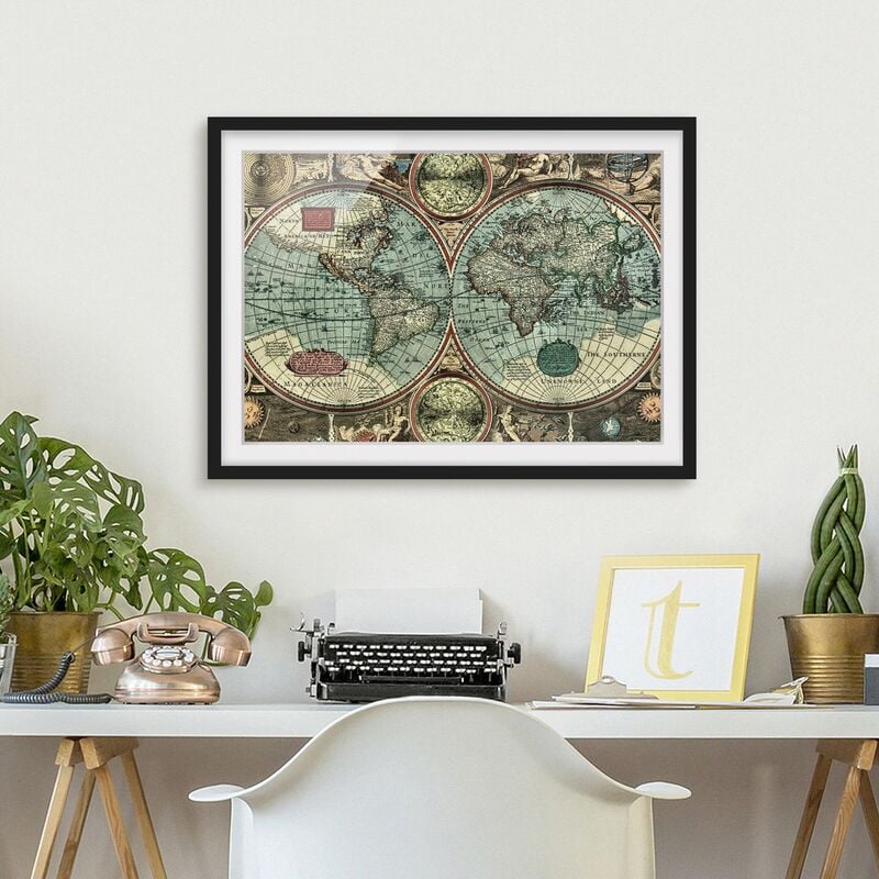 

Póster enmarcado - The Old World Dimensión LxA: 70cm x 100cm, Marco: Negro