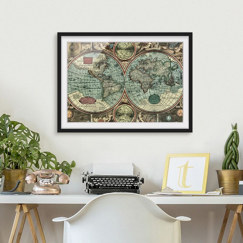 

Póster enmarcado - The Old World Dimensión LxA: 50cm x 70cm, Marco: Negro