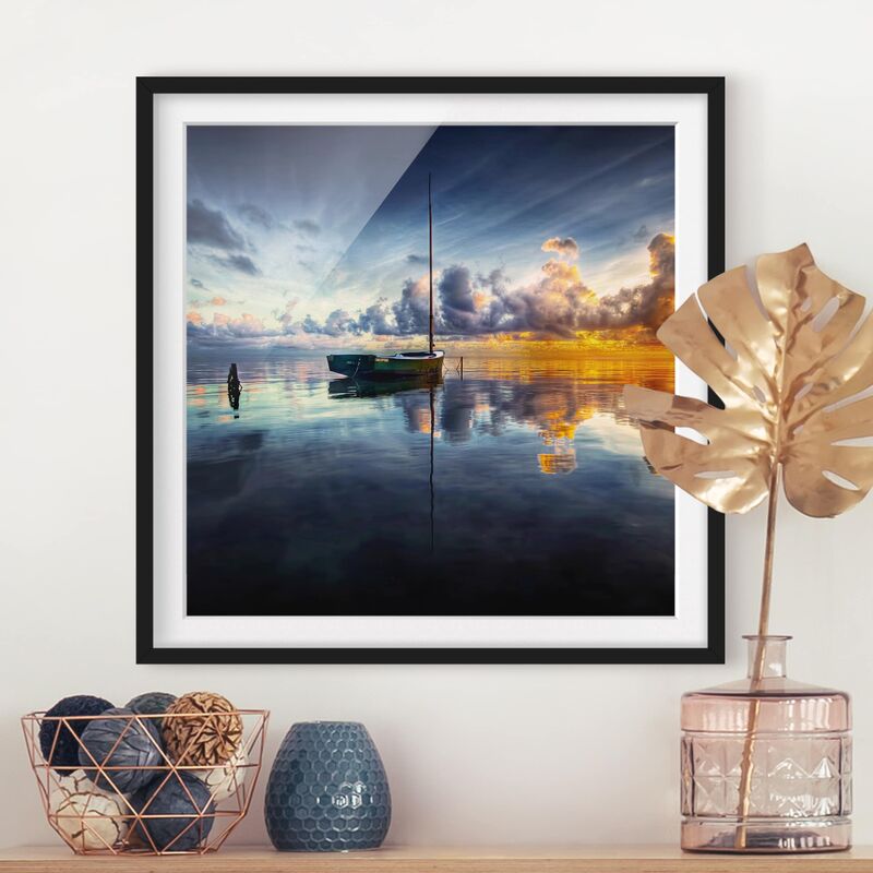 

Póster enmarcado - Time For Reflection Dimensión LxA: 70cm x 70cm, Marco: Negro