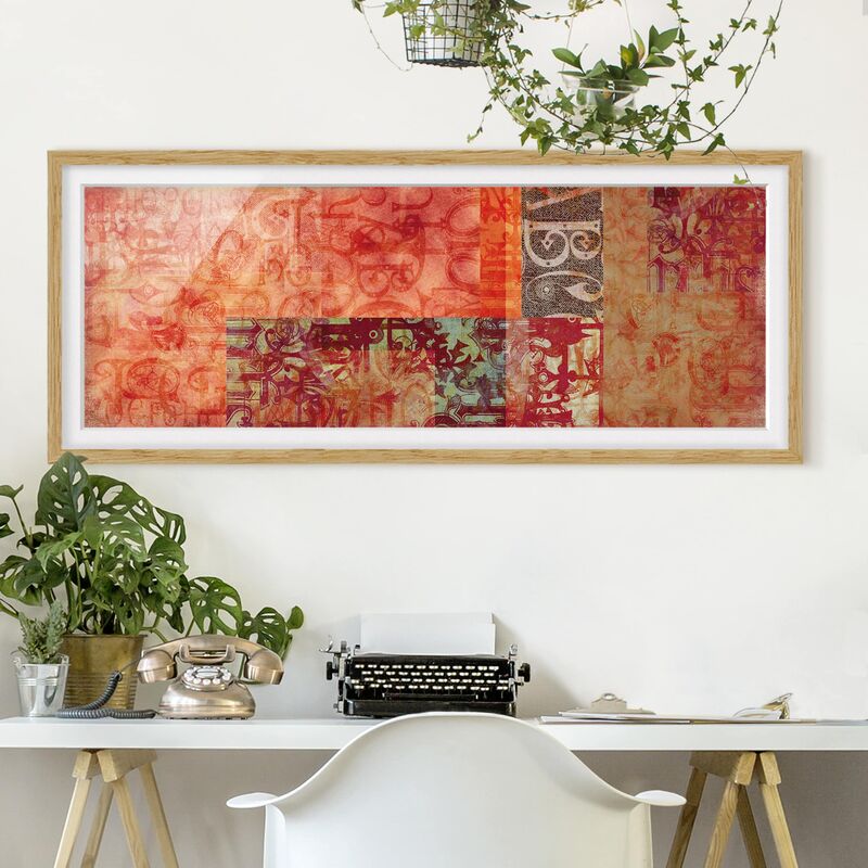 

Póster enmarcado - Tipo Di Campione Dimensión LxA: 50cm x 130cm, Marco: Roble