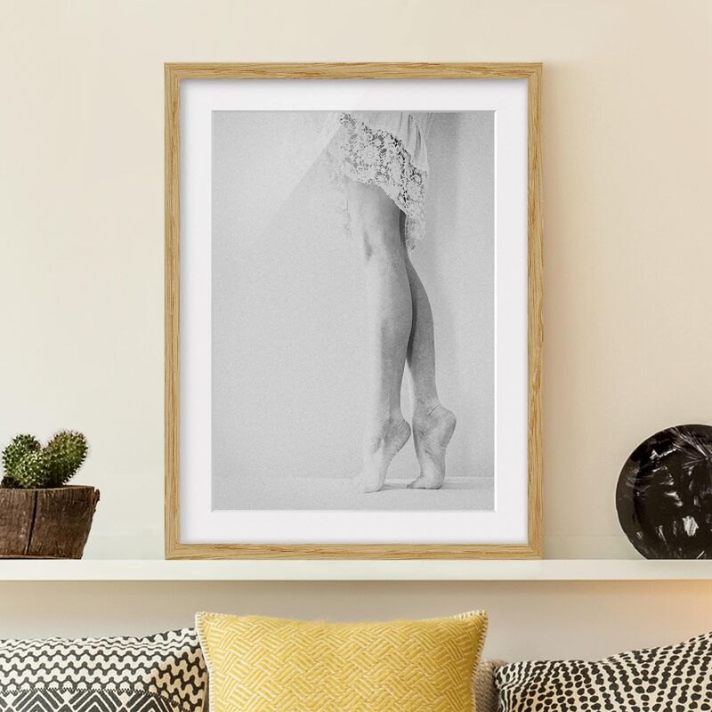 

Póster enmarcado - Tiptoe Dimensión LxA: 40cm x 30cm, Marco: Roble