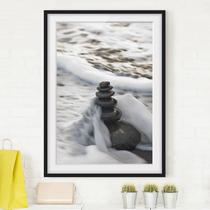 

Póster enmarcado - Torre Pietra E Saluto Dimensión LxA: 40cm x 30cm, Marco: Negro