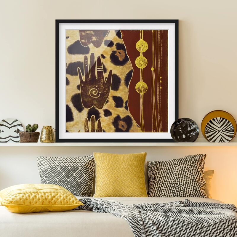 

Póster enmarcado - Touch Of Africa Dimensión LxA: 50cm x 50cm, Marco: Negro