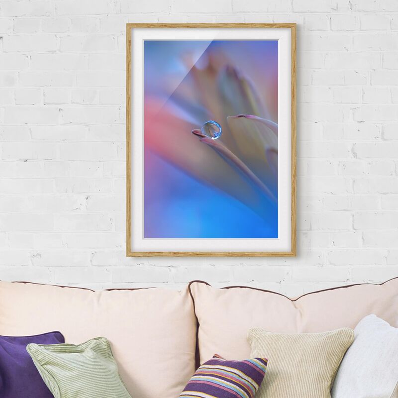 

Póster enmarcado - Touch Me Softly Dimensión LxA: 70cm x 50cm, Marco: Roble