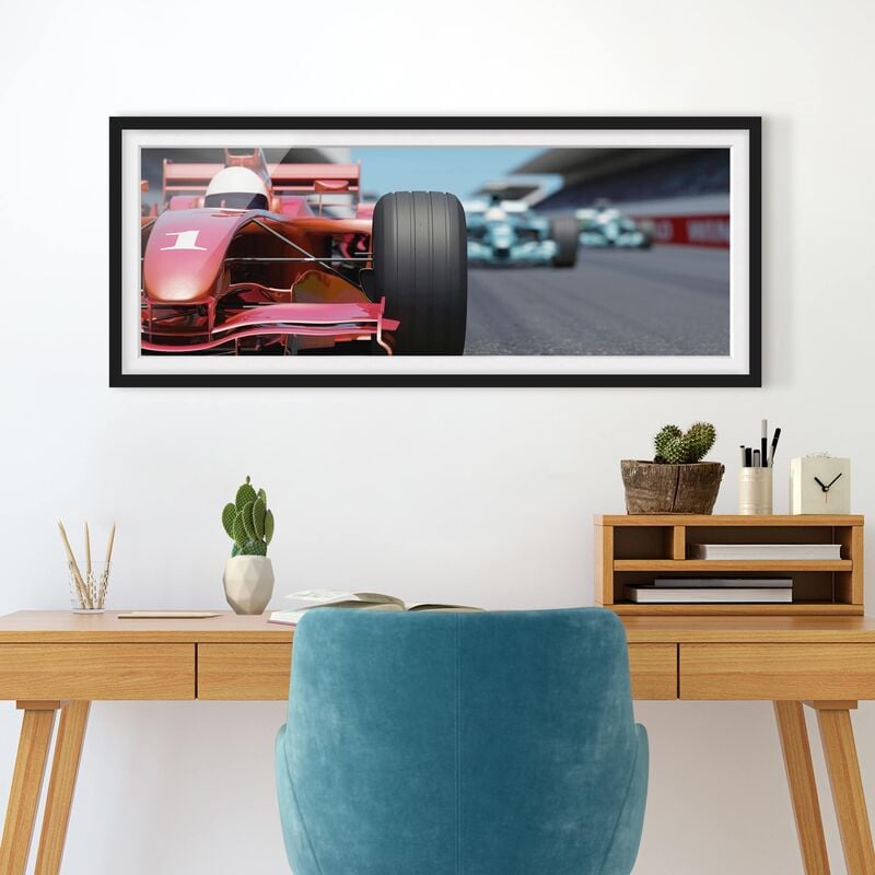 

Póster enmarcado - Traguardo Dimensión LxA: 50cm x 130cm, Marco: Negro