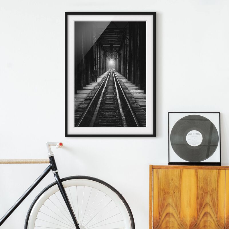 

Póster enmarcado - Train Tracks Dimensión LxA: 100cm x 70cm, Marco: Negro