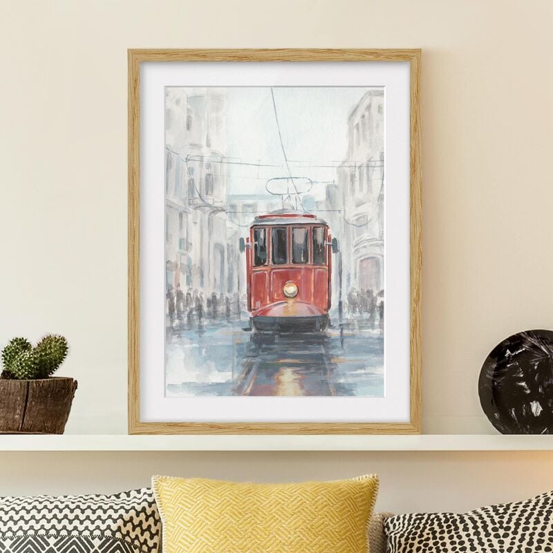 

Póster enmarcado - Tram Study I Dimensión LxA: 70cm x 50cm, Marco: Roble