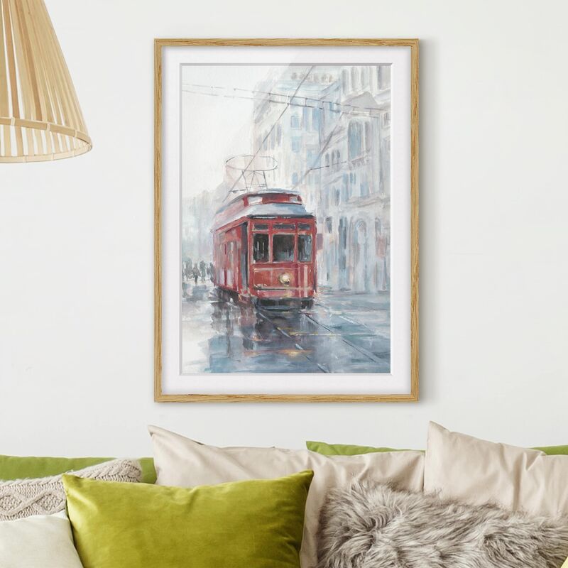 

Póster enmarcado - Tram Study Ii Dimensión LxA: 55cm x 40cm, Marco: Roble