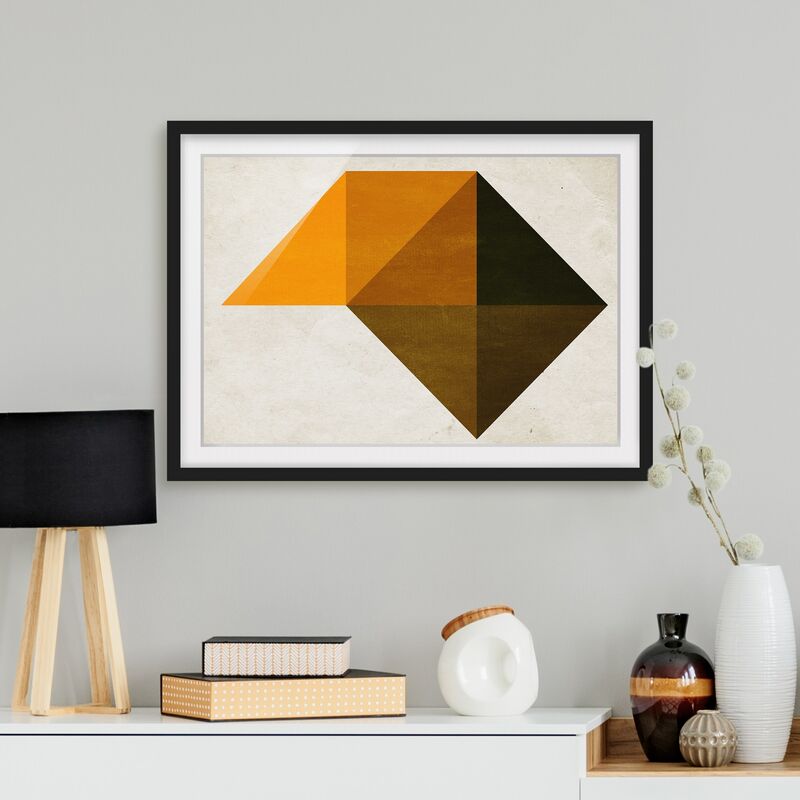 

Póster enmarcado - Trapezio geometrico Dimensión LxA: 30cm x 40cm, Marco: Negro