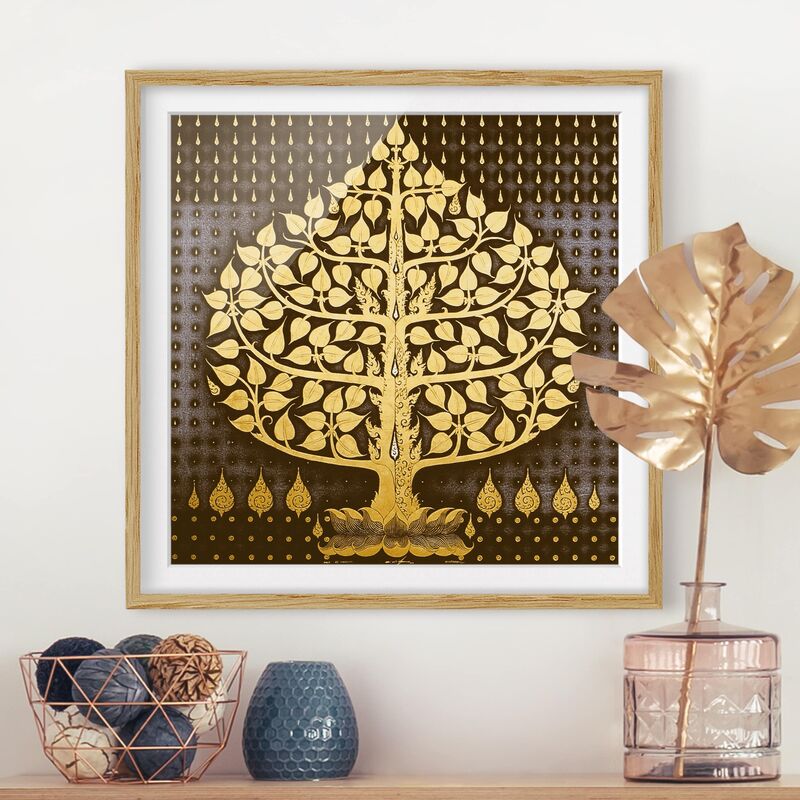

Póster enmarcado - Tree Of Dreams Dimensión LxA: 50cm x 50cm, Marco: Roble