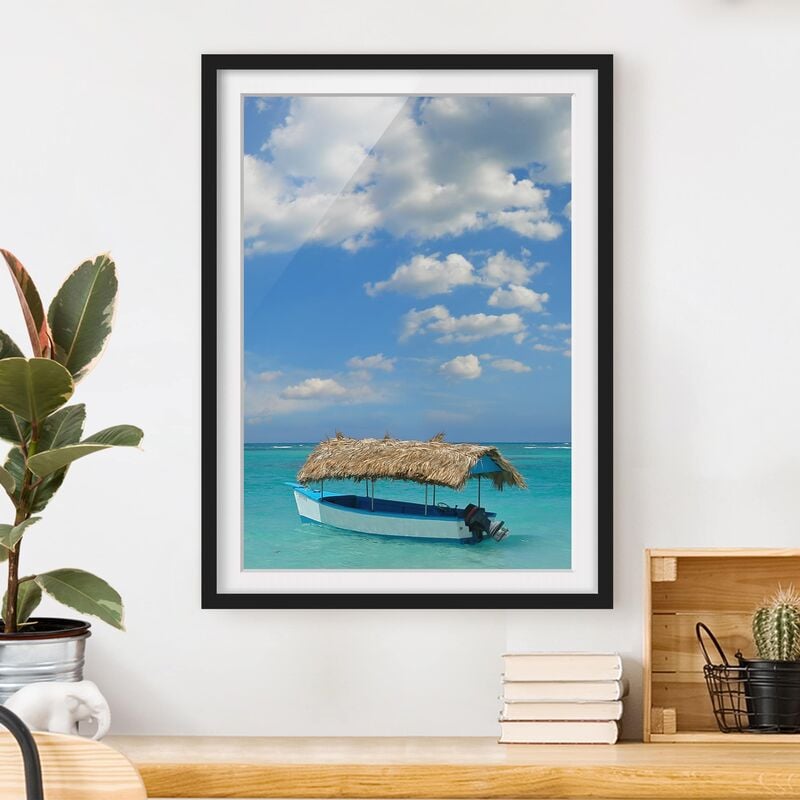 

Póster enmarcado - Tropical Beach Dimensión LxA: 70cm x 50cm, Marco: Negro