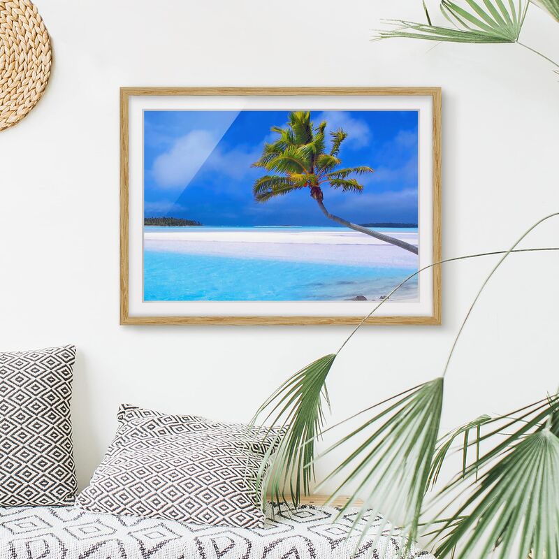 

Póster enmarcado - Tropical Dream Dimensión LxA: 50cm x 70cm, Marco: Roble