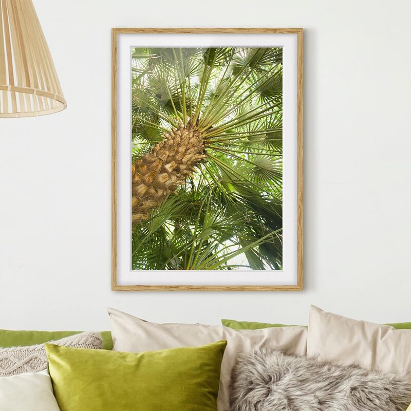 

Póster enmarcado - Tropical Iceland Dimensión LxA: 40cm x 30cm, Marco: Roble