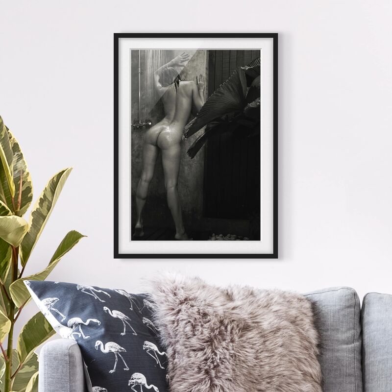 

Póster enmarcado - Tropical Shower Dimensión LxA: 100cm x 70cm, Marco: Negro