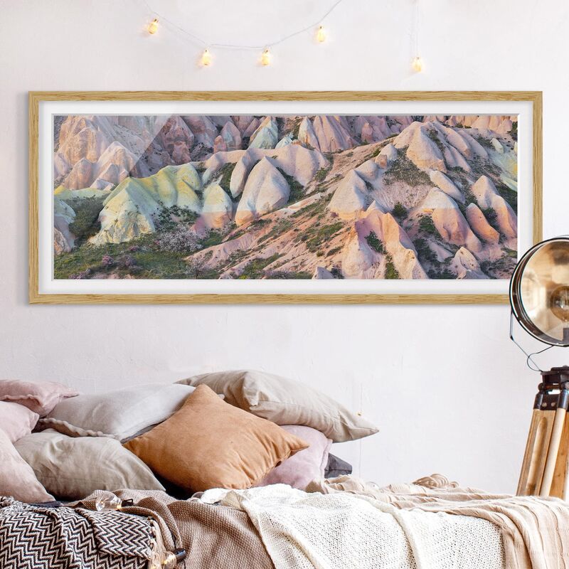 

Póster enmarcado - Tuff Im Rosental Dimensión LxA: 30cm x 75cm, Marco: Roble