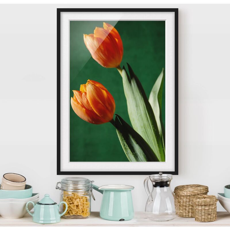 

Póster enmarcado - Tulips In Style Dimensión LxA: 24cm x 18cm, Marco: Negro