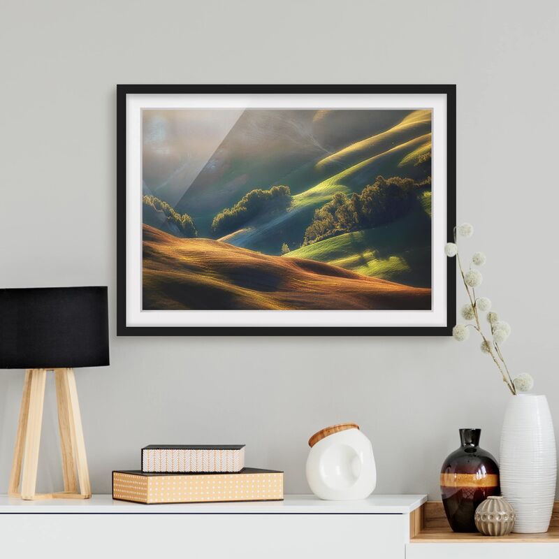 

Póster enmarcado - Tuscany Morning Dimensión LxA: 50cm x 70cm, Marco: Negro