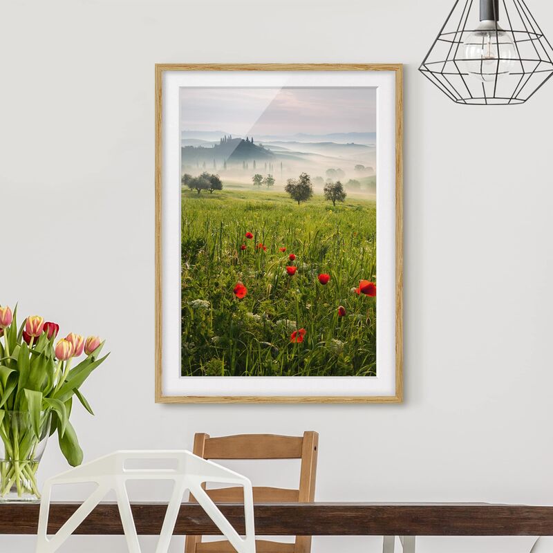 

Póster enmarcado - Tuscany Spring Dimensión LxA: 40cm x 30cm, Marco: Roble
