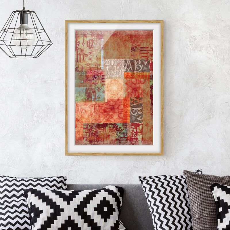 

Póster enmarcado - Type Specimen Dimensión LxA: 100cm x 70cm, Marco: Roble