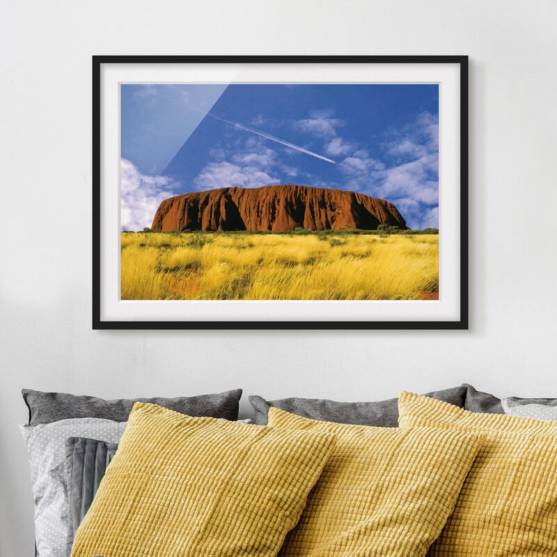 

Póster enmarcado - Uluru Dimensión LxA: 30cm x 40cm, Marco: Negro