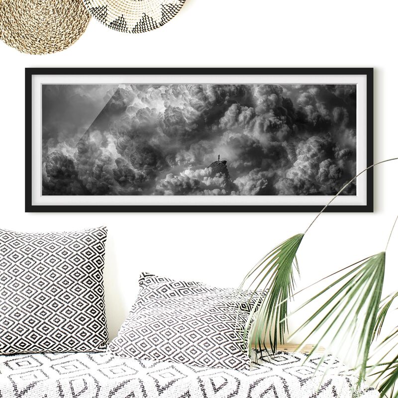 

Póster enmarcado - Una tempesta è in arrivo Dimensión LxA: 40cm x 100cm, Marco: Negro