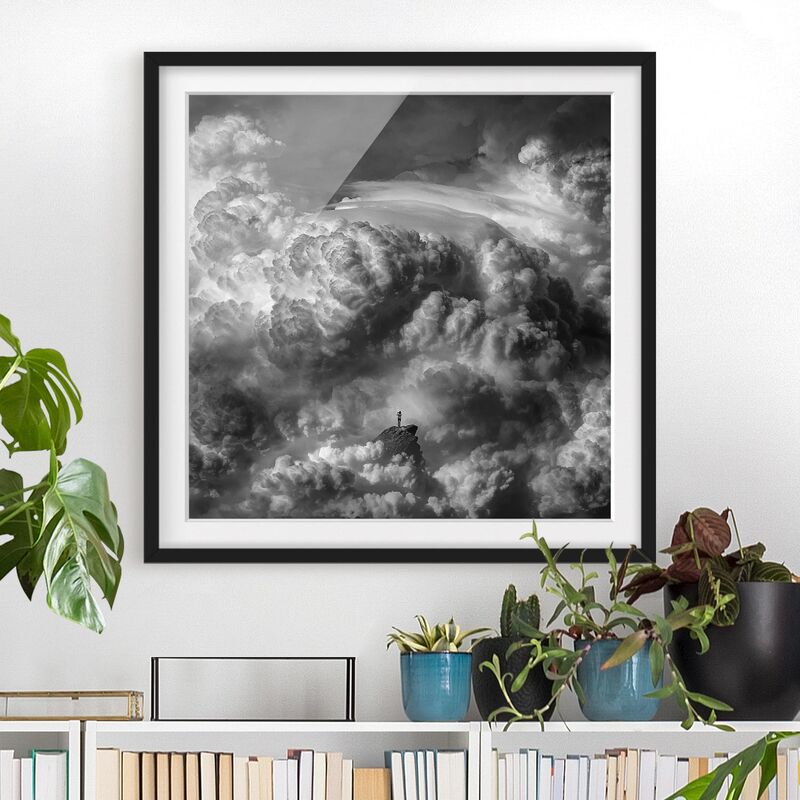 

Póster enmarcado - Una tempesta è in arrivo Dimensión LxA: 30cm x 30cm, Marco: Negro
