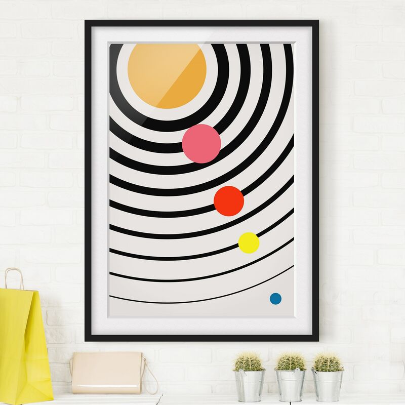 

Póster enmarcado - Universo geometrico Dimensión LxA: 40cm x 30cm, Marco: Negro