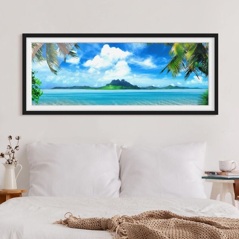 

Póster enmarcado - Vacanza Da Sogno Dimensión LxA: 40cm x 100cm, Marco: Negro