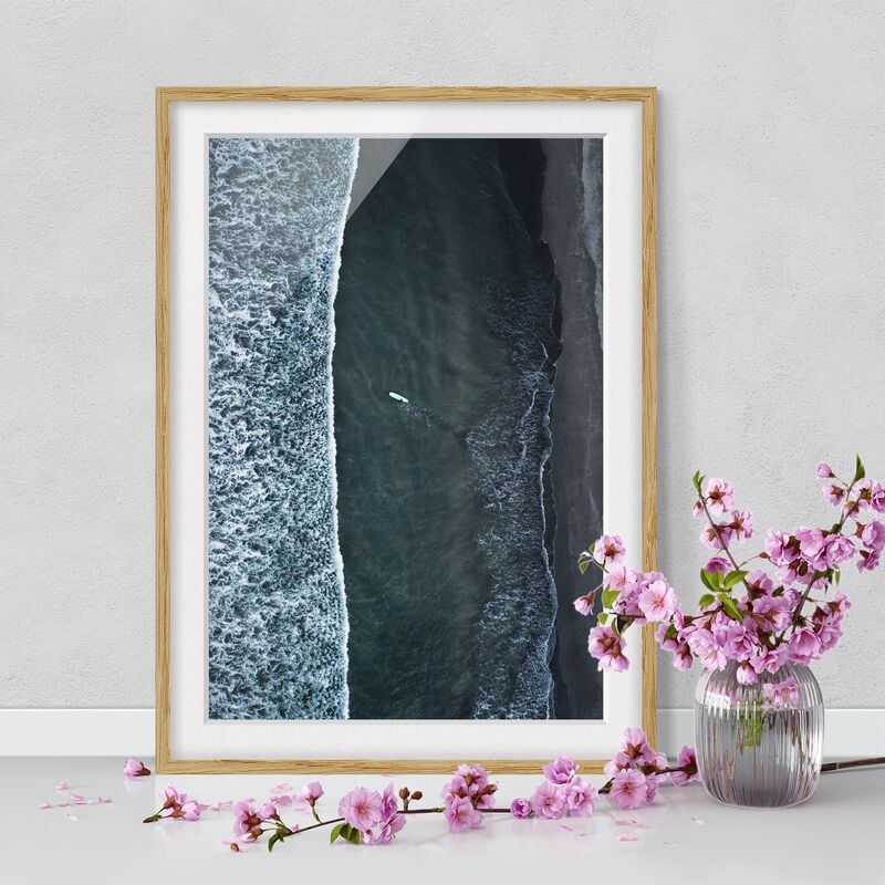 

Póster enmarcado - Veduta aerea - Il Challenger Dimensión LxA: 70cm x 50cm, Marco: Roble